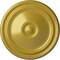 Ekena Millwork Reece Ceiling Medallion (Fits Canopies up to 2 3/8"), Hand-Painted Rich Gold, 12"OD x 1 3/4"P CM12RERGS - alternate 1